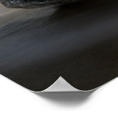 海岸線 | Stormy Big Sur，カリフォルニア ポスター (角)