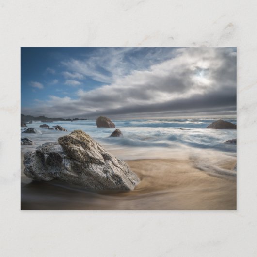 海岸線 | Stormy Big Sur，カリフォルニア ポストカード (正面)