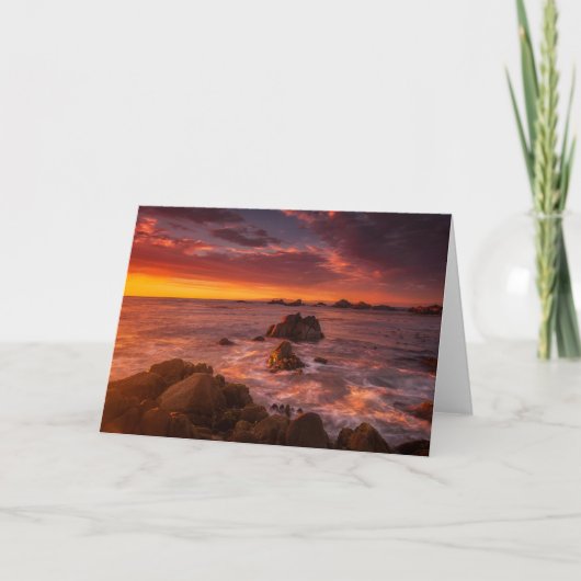 海岸線 | Sunset Pacific Grove Carmel California カード (正面)