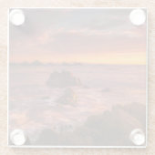 海岸線 | Sunset Pacific Grove Carmel California ガラスコースター (裏面)