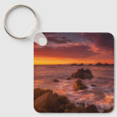 海岸線 | Sunset Pacific Grove Carmel California キーホルダー (正面)