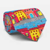 海岸近くの別荘 ネクタイ (ロール)