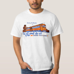 海岸速いライントロリーサービス Tシャツ