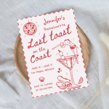 海岸週末のピンクの最後のトーストバチェロレッテ