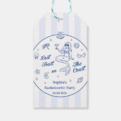 海岸週末の最後のトーストバチェロレッテ ギフトタグ (裏面)