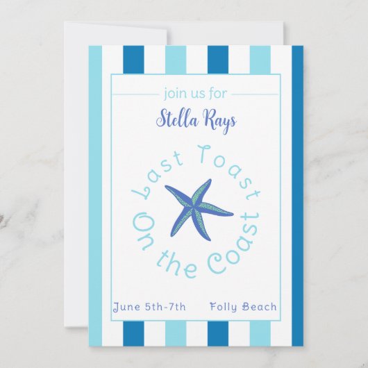 海岸週末の最後のトーストバチェロレッテ シーズンカード (正面)