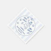 海岸週末の最後のトーストバチェロレッテ スタンダードカクテルナプキン (角)