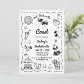 海岸週末の最後のトーストバチェロレッテ 招待状 (スタンド正面)