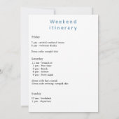 海岸週末の最後のトーストバチェロレッテ 招待状 (裏面)