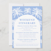 海岸週末の最後のトーストバチェロレッテ 招待状 (裏面)