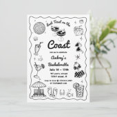 海岸週末の最後のトーストバチェロレッテ 招待状 (スタンド正面)