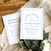 海岸週末の最後のトーストバチェロレッテ 招待状