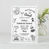 海岸週末の最後のトーストバチェロレッテ 招待状 (スタンド正面)