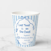 海岸週末の最後のトーストバチェロレッテ 紙コップ (正面)