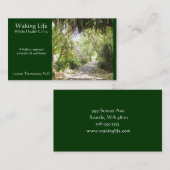 海岸道のエメラルドグリーン 名刺 (正面/裏面)