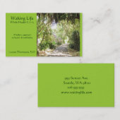 海岸道のライムグリーン 名刺 (正面/裏面)