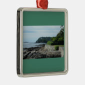 海岸道、バー港、メインのオーナメント メタルオーナメント (右)