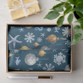 海岸雪の結晶と要素のパタ航海のーン 薄葉紙 (ギフト)