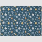 海岸雪の結晶と要素のパタ航海のーン 薄葉紙 (正面)