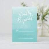 海岸|の結婚の応答カード 出欠カード (スタンド正面)