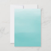 海岸|の結婚の応答カード 出欠カード (裏面)