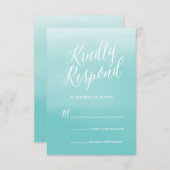 海岸|の結婚の応答カード 出欠カード (正面/裏面)