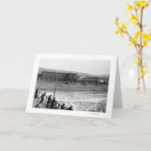 海岸、オレゴンの写真のビーチ場面 カード (黄色い花)