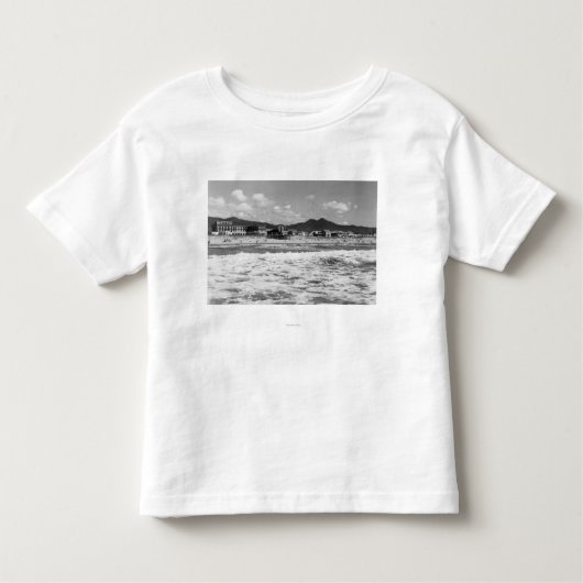 海岸、オレゴンの写真のビーチ トドラーTシャツ (正面)