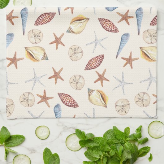 海岸 キッチンタオル (折り畳み)