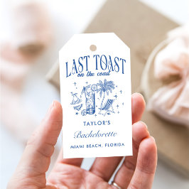 海岸 ブライズパーティー 現代 カクテルパーティー 青 ギフトタグ