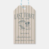 海岸 ブライズメイド パーティー ナイト ギフトタグ (正面)