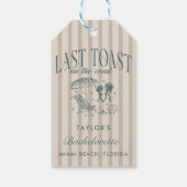 海岸 ブライズメイド パーティー ナイト ギフトタグ (裏面)