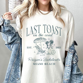海岸 ブライズメイド パーティー ネイビー Tシャツ