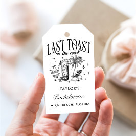 海岸 ブライズメイド 現代 カクテルパーティー ブラック ギフトタグ