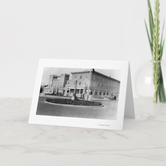 海岸、ホテルの海岸の写真のオレゴンの眺め カード (正面)