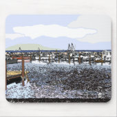 海岸、マセイヤン 南フランス マウスパッド (正面)