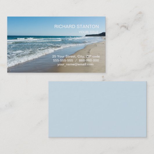 海岸 名刺 (正面/裏面)