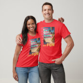 海岸、太陽、波、手のひら、およびスローガン Tシャツ (ユニセックス)