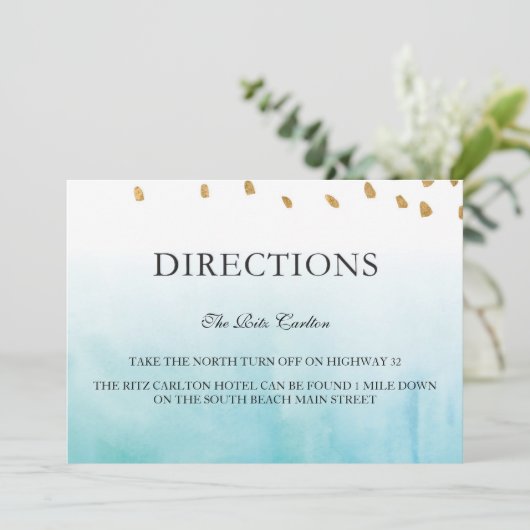 海岸 - 案内カード 招待状 (スタンド正面)