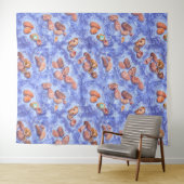 海岸、波、小石 タペストリー (インサイチュ(横))