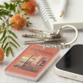 海岸、OregonAquariumの眺め キーホルダー (正面右)