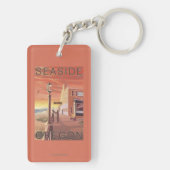 海岸、OregonAquariumの眺め キーホルダー (裏面)