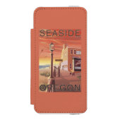 海岸、OregonAquariumの眺め Incipio iPhoneウォレットケース (フォリオ 正面)