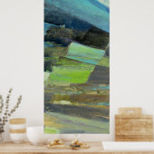 海岸IIの表示 |抽象芸術プリント2 ポスター (キッチン)