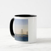 海峡3を渡るマッキナック橋 マグカップ (正面左)