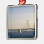海峡3を渡るマッキナック橋 メタルオーナメント (左)