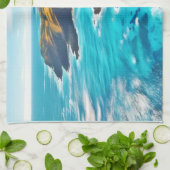 海崖：ワイルドショア キッチンタオル (折り畳み)