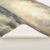 海嵐の波フリースブランケット シェルパブランケット (3/4)