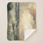 海嵐の波フリースブランケット シェルパブランケット (正面)