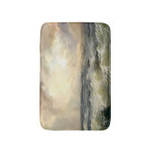 海嵐の波フリースブランケット バスマット (正面縦)